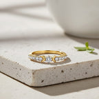Luxuriant Lab Grown Diamond (SI-GH) Ring in 18K Vermeil Yellow Gold Plated Sterling Silver 0.33 Ct.