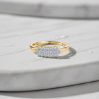 Luxuriant Lab Grown Diamond (SI-GH) Ring in 18K Vermeil Yellow Gold Plated Sterling Silver 0.50 Ct.
