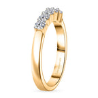 Luxuriant Lab Grown Diamond Ring in 18K YG VermeilSterling Silver  0.525  Ct.