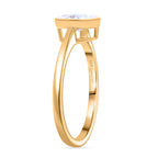 Luxuriant Lab Grown Diamond (SI-GH) Ring in 18K Vermeil Yellow Gold Plated Sterling Silver 0.99 Ct.