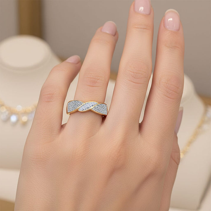 LUXURIANT 1 Ct. Lab Grown Diamond Cluster Ring in 18K Vermeil Yellow Gold Plated Sterling Silver, SGL Certified 8301908 2
