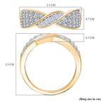 Luxuriant SGL Certified Lab Grown Diamond (SI-GH) Ring in 18K Vermeil Yellow Gold Plated Sterling Silver 1.00 Ct.