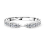 Luxuriant SGL Certified Lab Grown Diamond (VS-EF) Ring in Rhodium Overlay Sterling Silver 0.25 Ct.