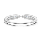 Luxuriant SGL Certified Lab Grown Diamond (VS-EF) Ring in Rhodium Overlay Sterling Silver 0.25 Ct.