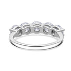 Luxuriant Lab Grown Diamond Ring in Rhodium OverlaySterling Silver  1.000  Ct.