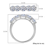 Luxuriant Lab Grown Diamond Ring in Rhodium OverlaySterling Silver  1.000  Ct.
