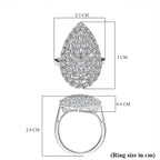 Designer Inspired - Luxuriant Lab Grown Diamond Fire Cracker (SI-GH) Ring in Rhodium Overlay Sterling Silver 1.00 Ct.