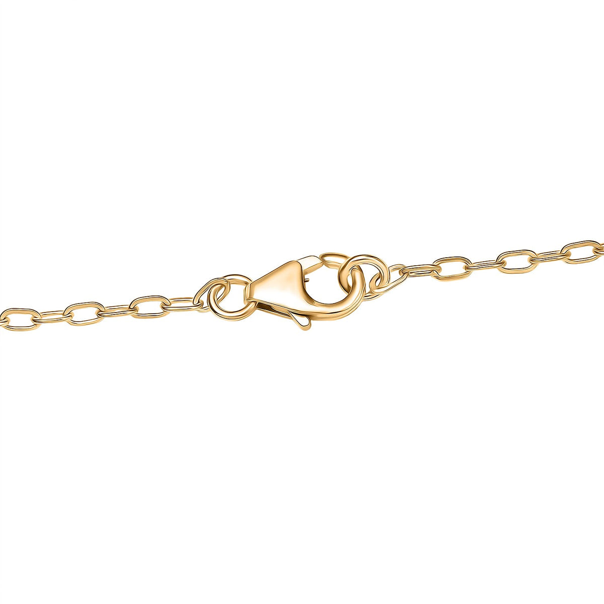 LUXURIANT Lab Grown Diamond (SI-GH) Openable Circle Pendant (Size - 20) in 18K Vermeil Yellow Gold Over Sterling Silver 8227555 5