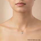 Black Friday Deal - Luxuriant Lab Grown Diamond (SI-GH) Pendant in 18K Vermeil Yellow Gold Plated Sterling Silver