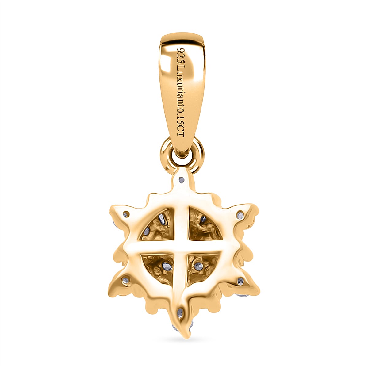 Luxuriant Lab Grown Diamond (SI/GH) Pendant in 18K Vermeil Yellow Gold Plated Sterling Silver 8314878 5