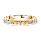 Luxuriant Lab Grown Diamond (SI-GH) Ring in 18K Vermeil Yellow Gold Plated Sterling Silver 0.50 Ct.