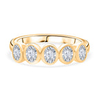 Luxuriant Lab Grown Diamond (SI-GH) Ring in 18K Vermeil Yellow Gold Plated Sterling Silver 1.00 Ct.