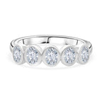 Luxuriant Lab Grown Diamond (SI-GH) Ring in Rhodium Overlay Sterling Silver 1.00 Ct.