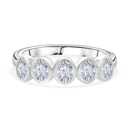 Luxuriant Lab Grown Diamond (SI-GH) Ring in Sterling Silver