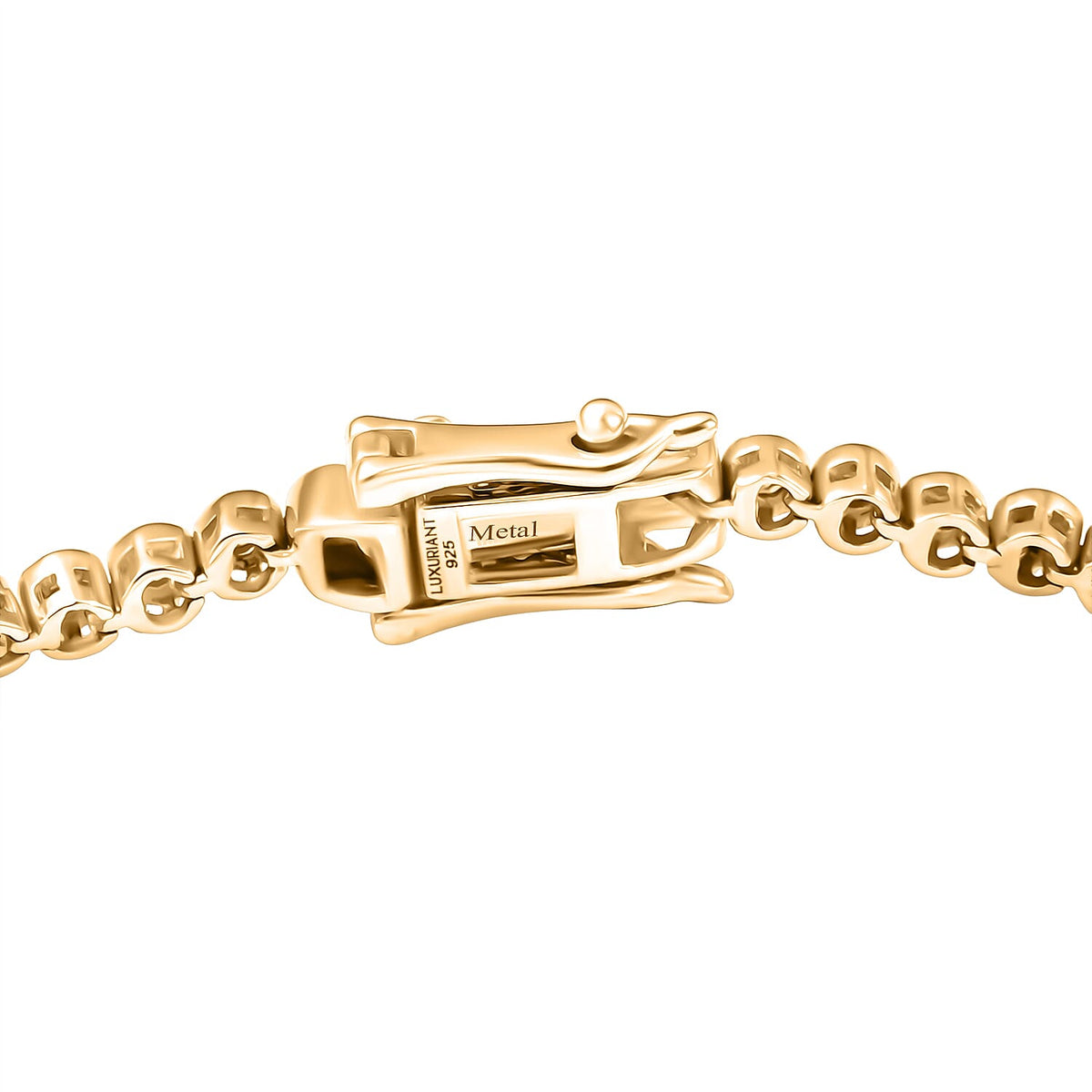 LUXURIANT Lab Grown Diamond Tennis Bracelet in 18K Vermeil Yellow Gold Sterling Silver 8320003 4