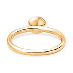 Luxuriant Lab Grown Diamond (SI-G-H) Solitaire Diamond Ring in 18K Vermeil Yellow Gold Plated Sterling Silver