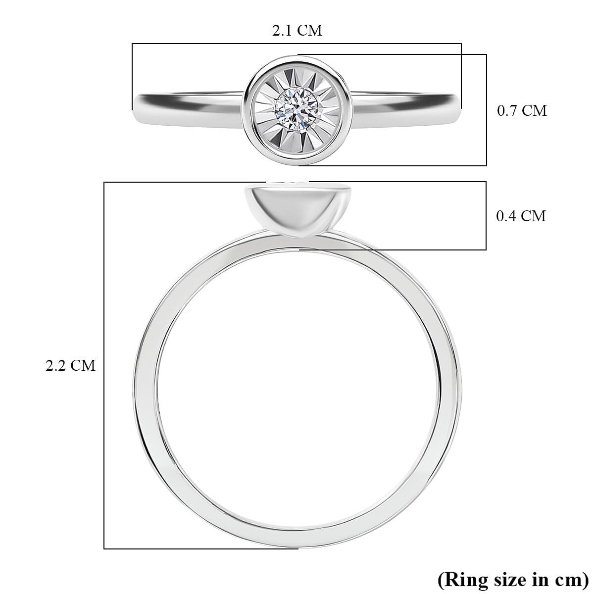 Luxuriant Illusion Plated Lab Grown Diamond Ring in Sterling Silver V32606003 6