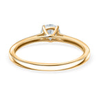 Luxuriant SI-G-H Lab Grown Diamond Solitaire Ring in 18K Vermeil Yellow Gold Plated Sterling Silver