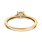 Luxuriant Lab Grown Diamond Solitaire Ring in 18K YG VermeilSterling Silver  0.500  Ct.