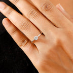 Luxuriant Lab Grown Diamond Solitaire Ring in Rhodium OverlaySterling Silver  0.500  Ct.