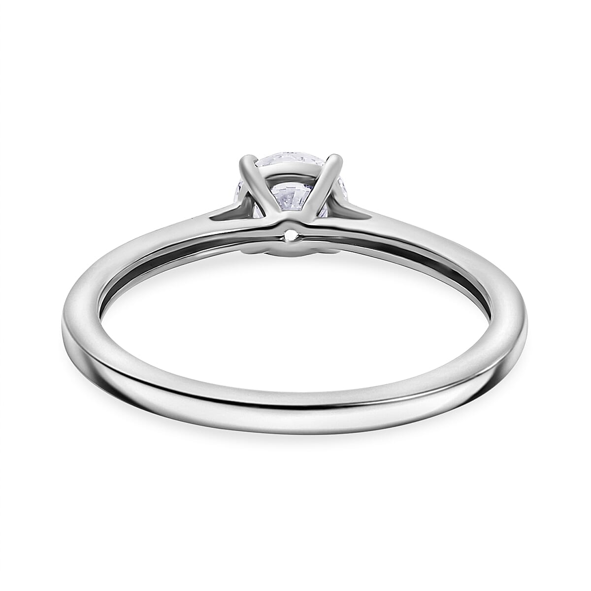 Luxuriant Lab Grown Diamond Solitaire Ring in Rhodium OverlaySterling Silver  0.500  Ct. 8312209 4