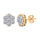Lab Grown Diamond Floral Earrings