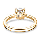 Luxuriant SI-G-H Lab Grown Diamond Solitaire Ring in 18K Vermeil Yellow Gold Plated Sterling Silver 1.09 Ct.