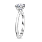 Luxuriant SI-G-H Lab Grown Diamond Solitaire Ring in Rhodium Overlay Sterling Silver 1.52 Ct.