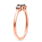 NY Close Out- SI Lab Grown Champagne Diamond Ring in 18K Vermeil Rose Gold Plated Sterling Silver 0.50 Ct.