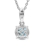 Luxuriant  Lab Grown Green Diamond (VS) Pendant in Rhodium Overlay Sterling Silver 1.00 Ct.