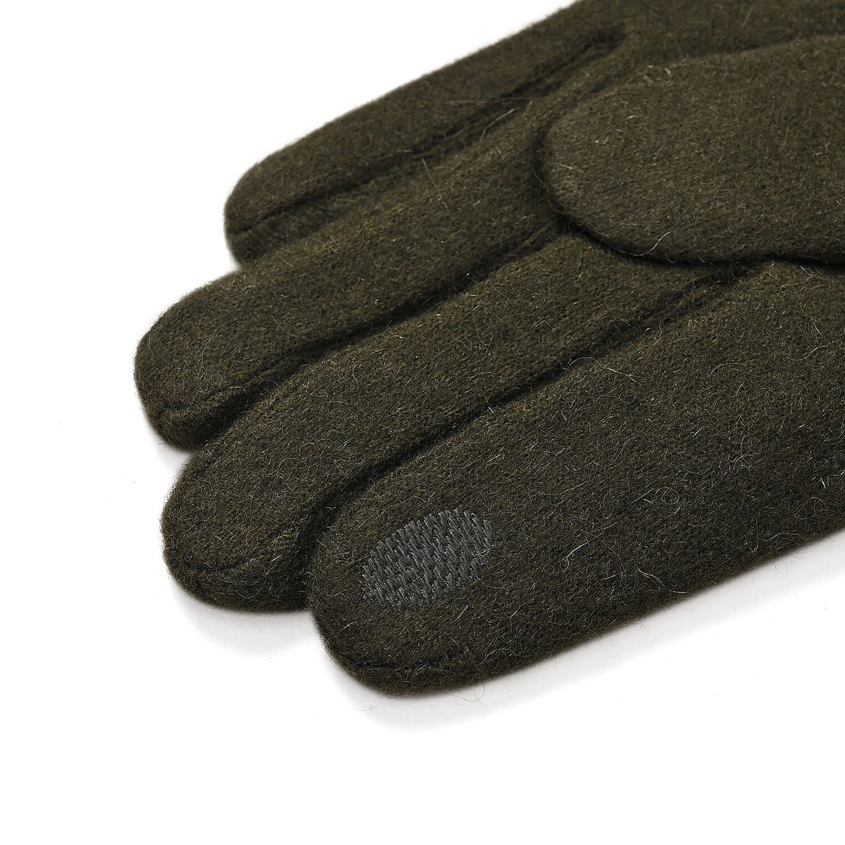 Luxurious Cashmere Beaded Gloves with Faux Fur Cuffs - Olive 7851772 6