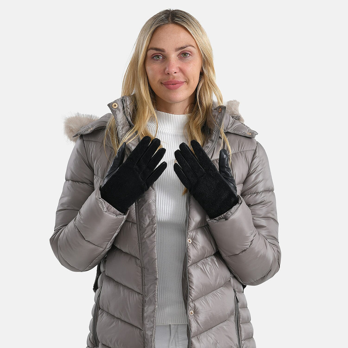 Luxurious Ladies' Black Sheepskin Gloves 8207255 0
