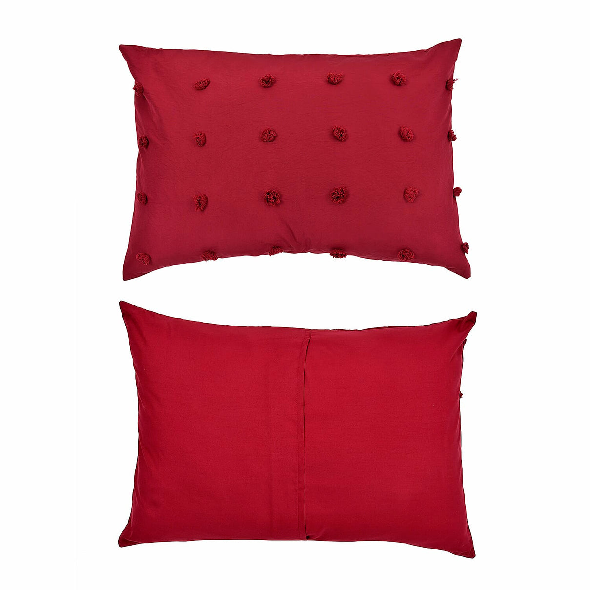 Luxury Deluxe 6 Piece Set- Comforter, Fitted Sheet, 2 Pillow Cases, Cushion Cover and Bolster Cushion Cover - Red Double 8854329 5