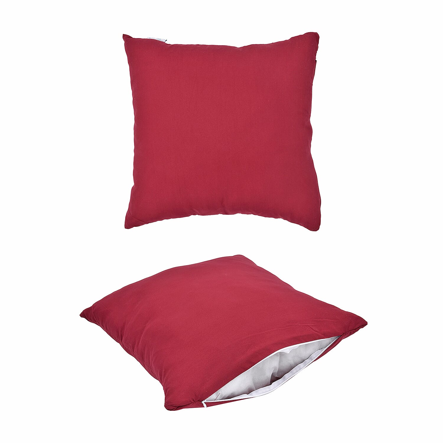 Luxury Deluxe 6 Piece Set- Comforter, Fitted Sheet, 2 Pillow Cases, Cushion Cover and Bolster Cushion Cover - Red Double 8854329 6