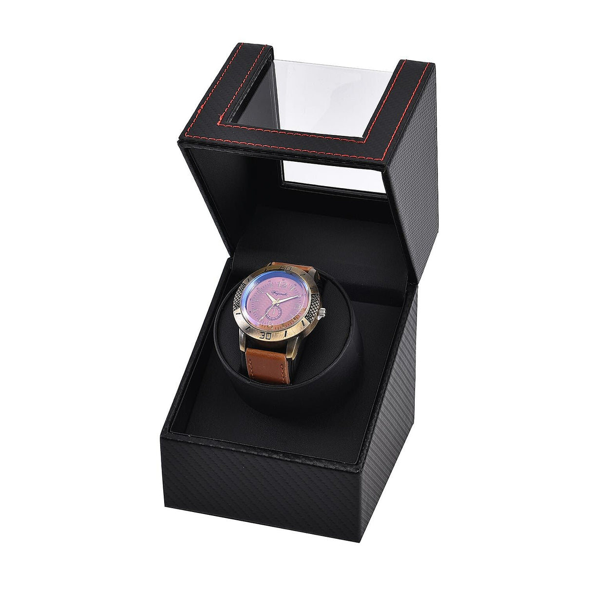 Luxury Edition Automatic Watch Winder Box (Size 12x16x13 cm) - Black 7011233 5