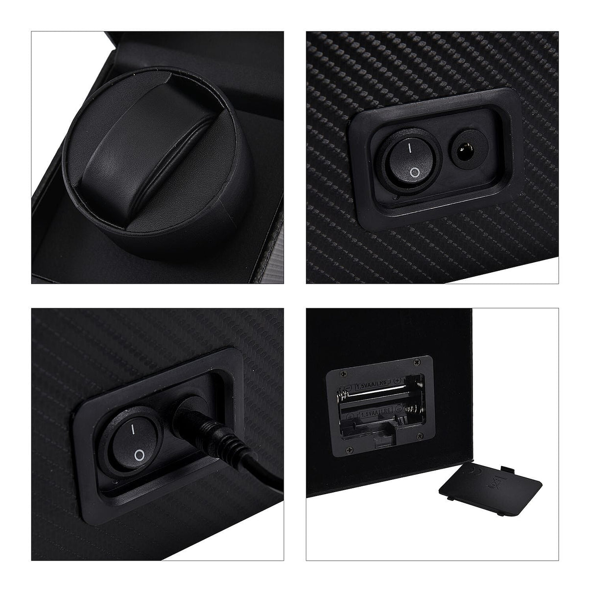 Luxury Edition Automatic Watch Winder Box (Size 12x16x13 cm) - Black 7011233 7