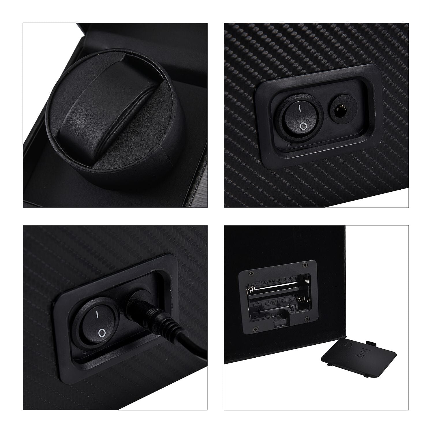 Luxury Edition Automatic Watch Winder Box (Size 12x16x13 cm) - Black 7011233 7