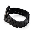 MAJESTY Multifunction VD53 Japan Quartz 3ATM WR Black Sunshine Dial - Black Case Mens Watch with Black Stainless Steel Strap