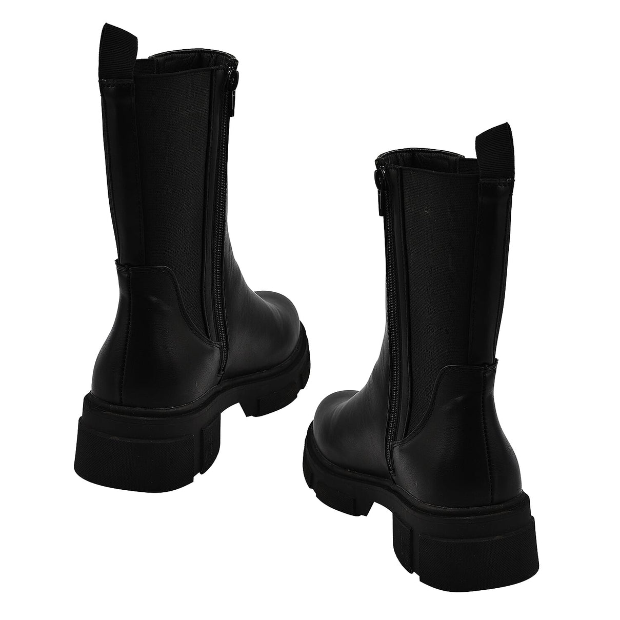 MANCHESTER CLOSEOUT Elasticated High Ankle Boots - Black 7309533 2