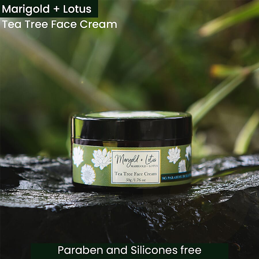 MARIGOLD + LOTUS Tea Tree Face Cream - 1.76 oz 6093482 2