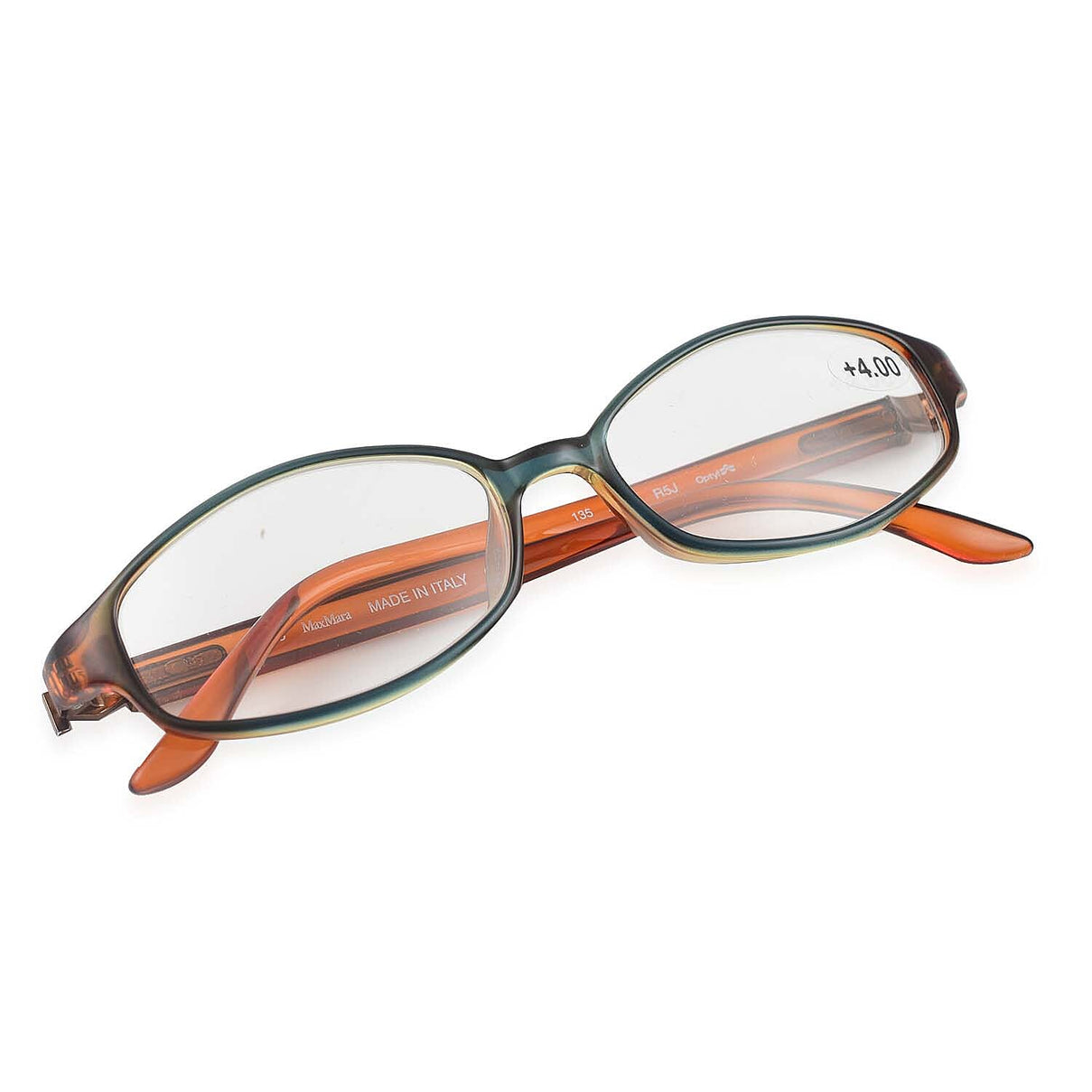 MAX MARA Rectangular Readers (Power 4.00) -  Orange V32361664 4