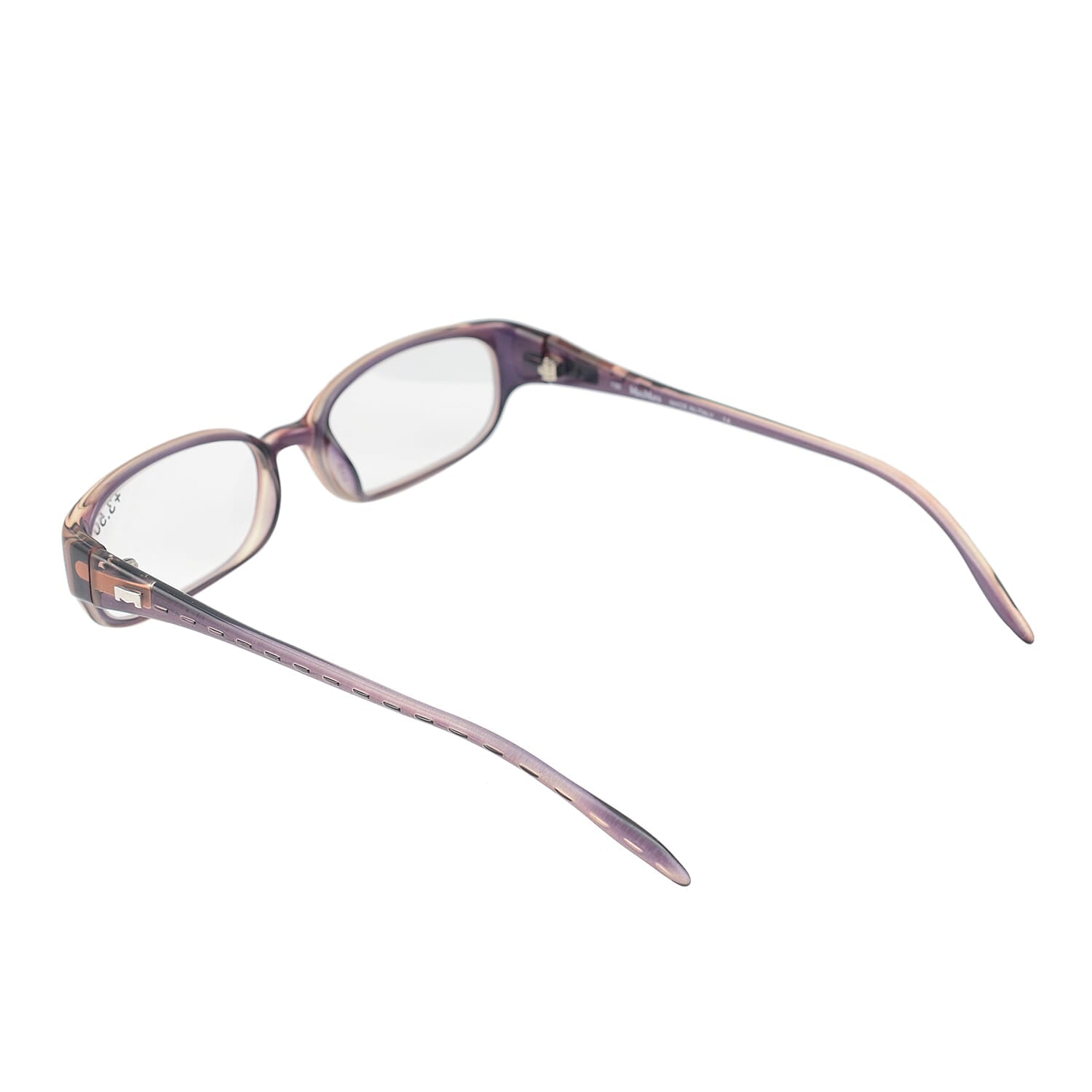 MAX MARA Rectangular Readers with Decorative Temples (Power 3.5) - Grey V32357744 3