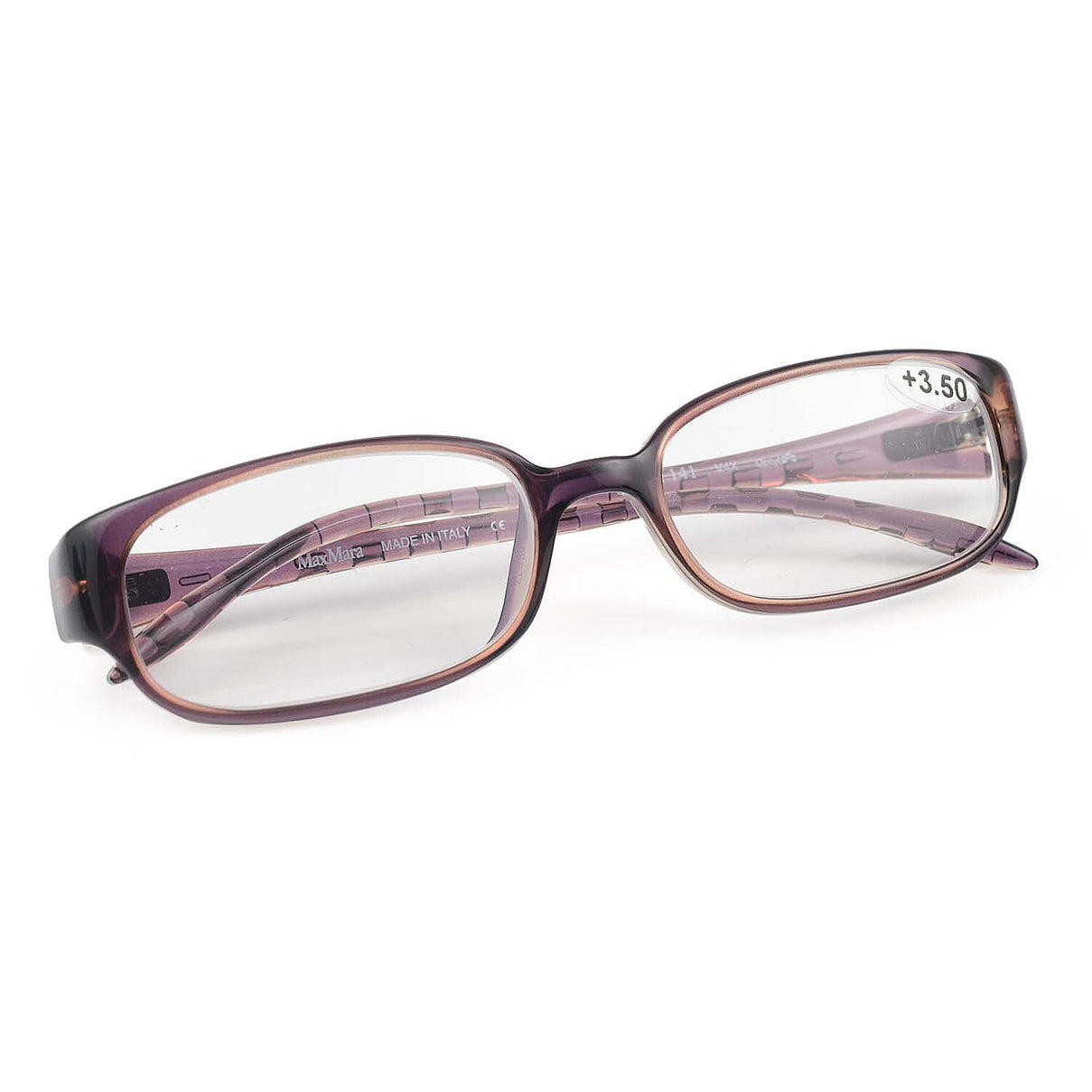 MAX MARA Rectangular Readers with Decorative Temples (Power 3.5) - Grey V32357744 5