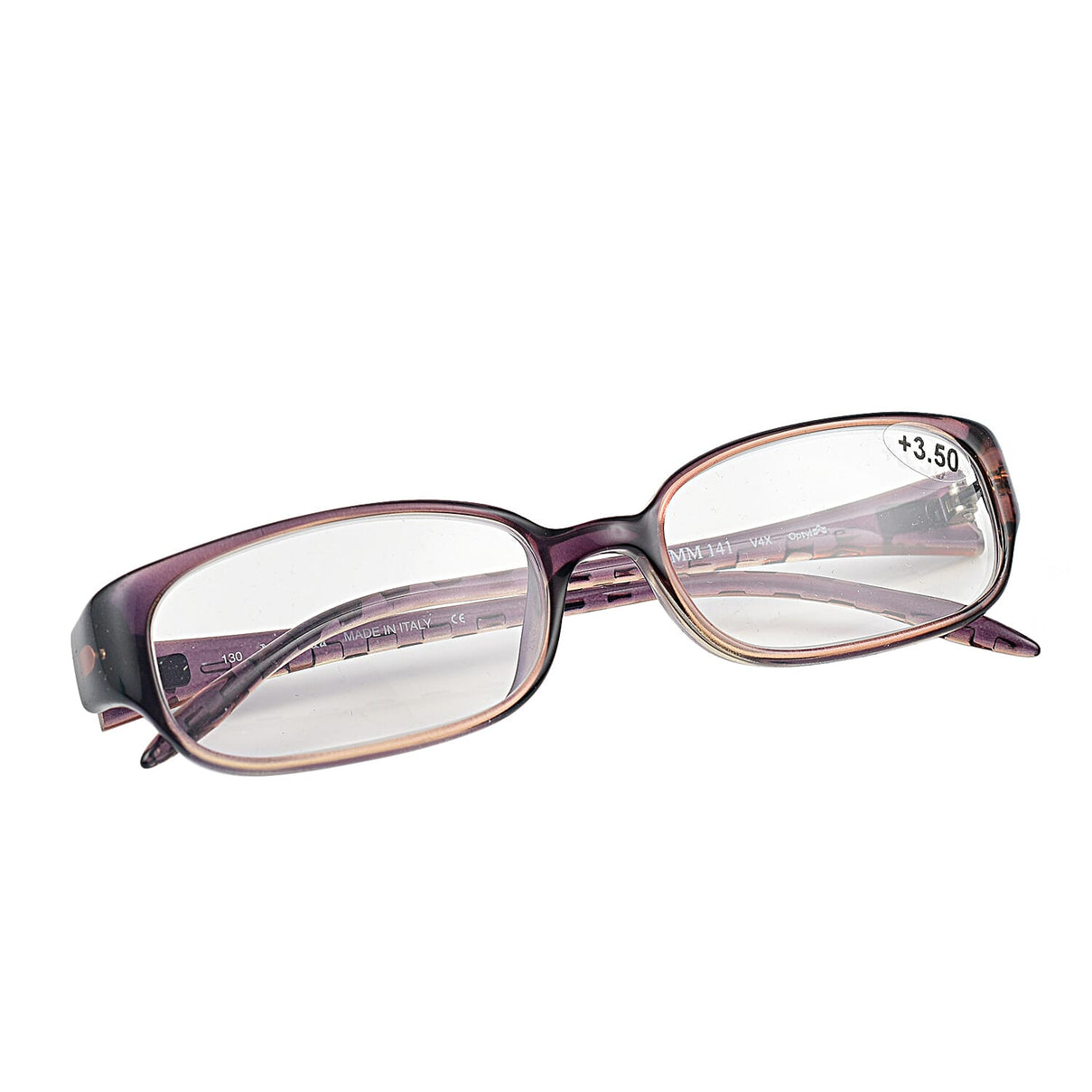 MAX MARA Rectangular Readers with Decorative Temples (Power 3.5) - Grey V32357744 0