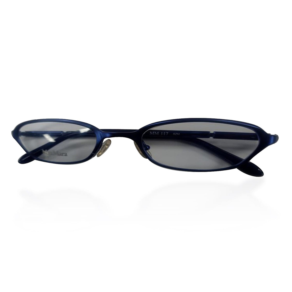 MAX MARA Shiny Oval Metal Readers (Power 3.50) - Royal Blue 7729584 0