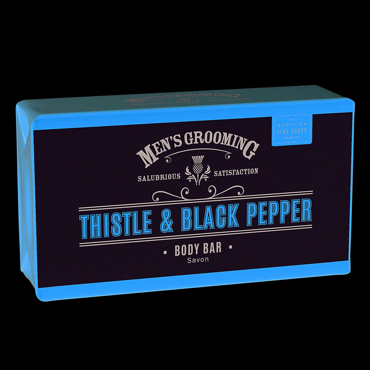 Scottish Fine Soaps - Thistle &amp; Black Pepper Body Bar 220g Wrapped 7276385 0