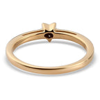 Diamond Star stackable Ring in 14K Gold Overlay Sterling Silver