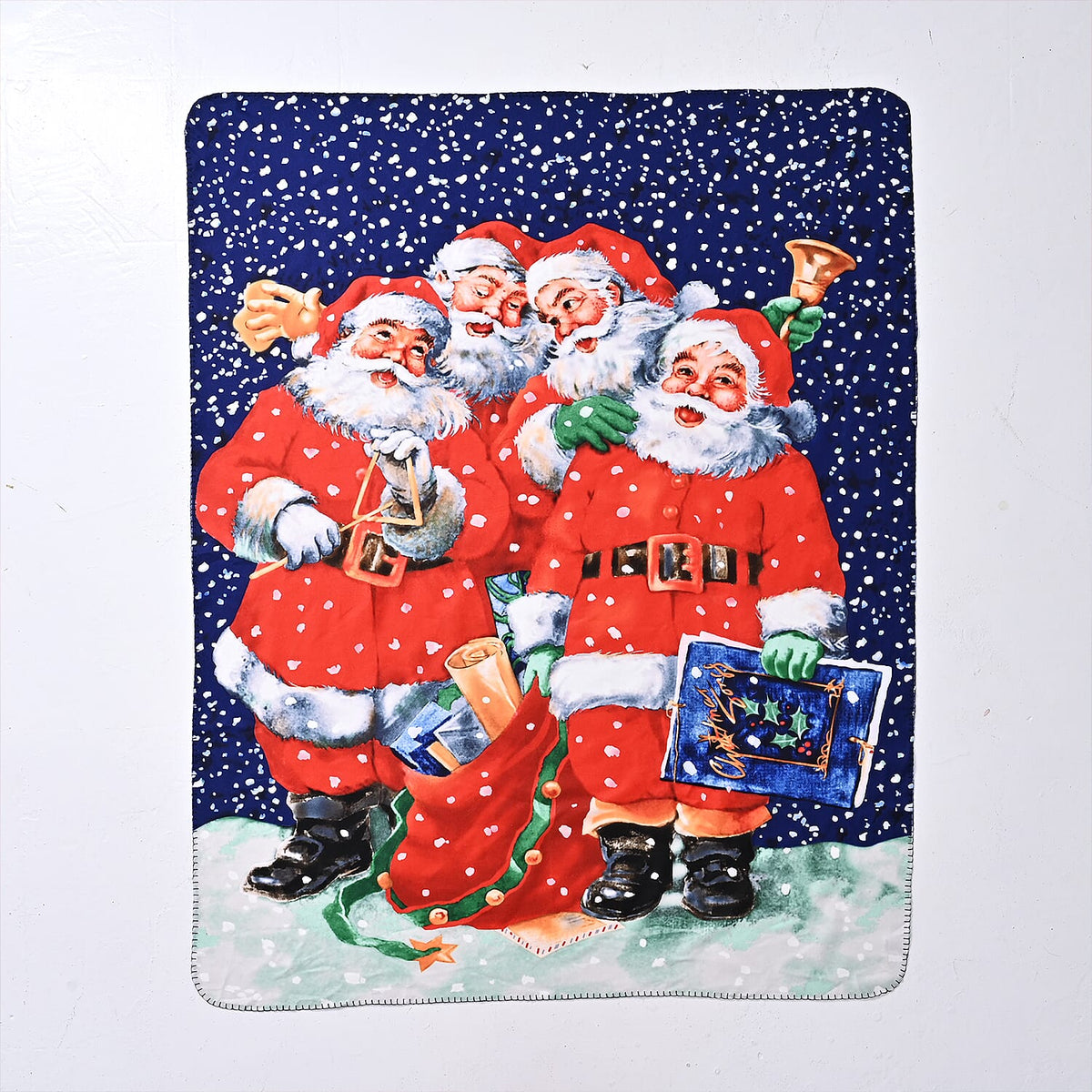 Warehouse Moving Clearance Deal -  Santa Claus Digital Print Cosy Fleece Throw (220gsm) - Santa - 70 x50in Approx. V32515773 5