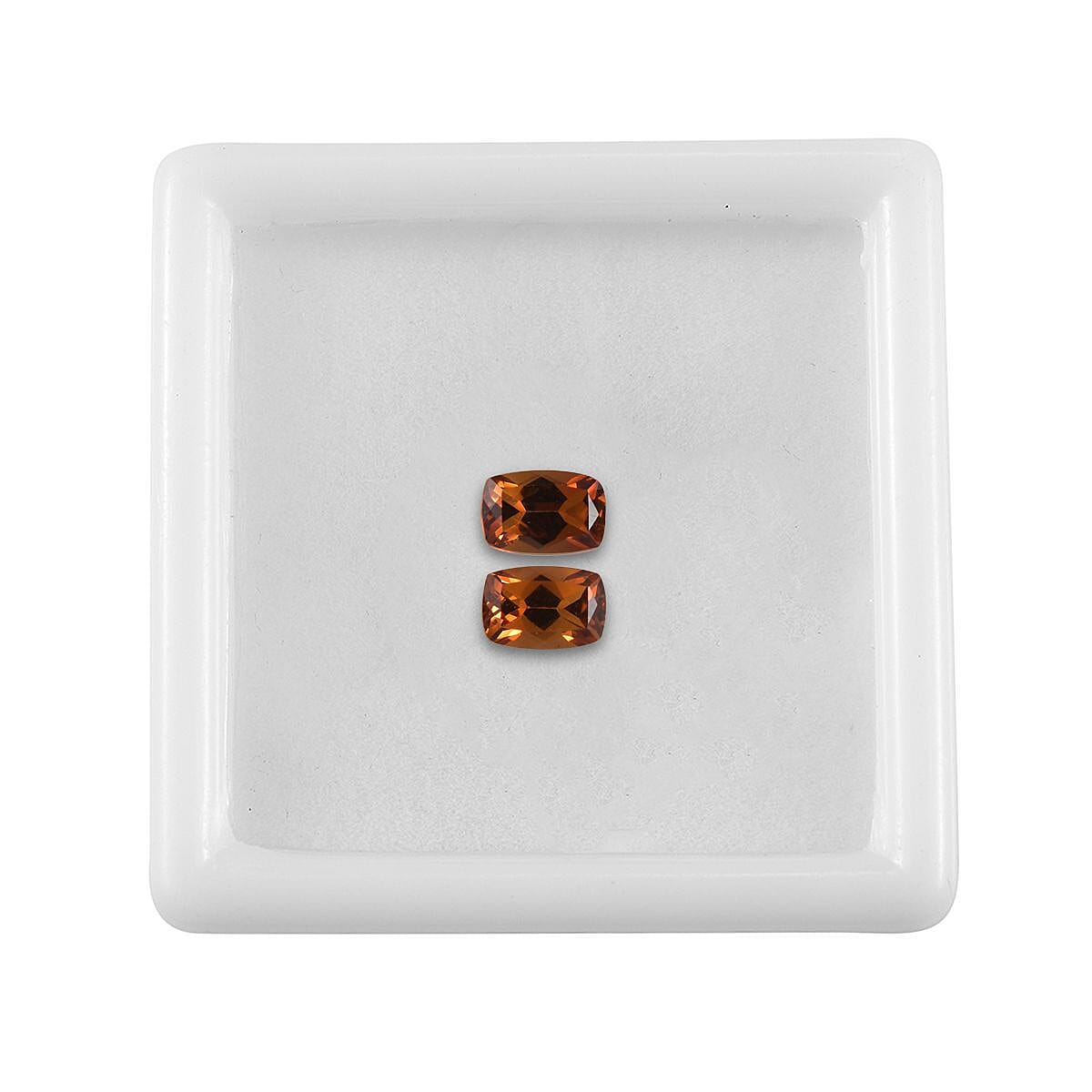 Set of 2 Madeira Citrine Loose Gemstones in Cushion Shape (6x4 mm) 7851413 4