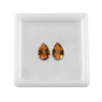 Madeira Citrine Pear 6x4 mm